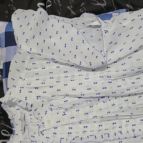 Lucky Brand blouse, ruffled, pleated - Picture 2 of 16